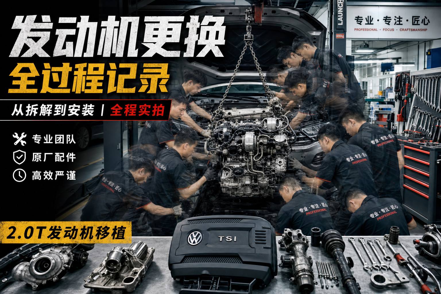芒果视频修车视频教程-发动机大修全过程视频演示